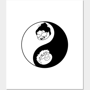 yin & yang Posters and Art